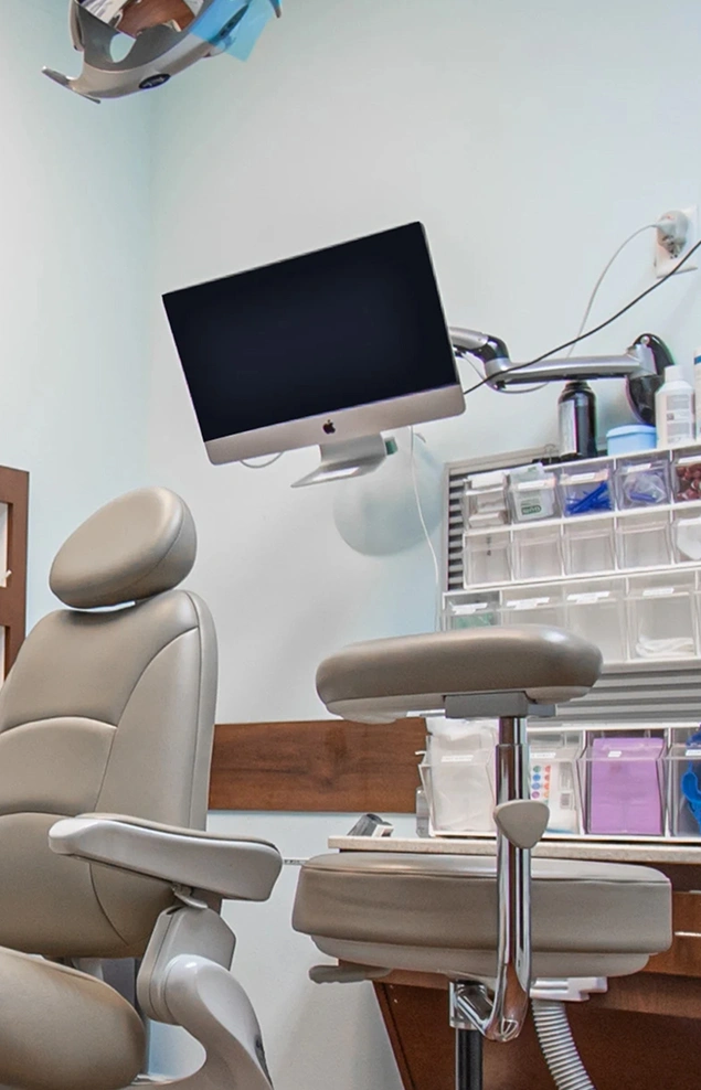 TV in every treatment room for a more relaxing visit